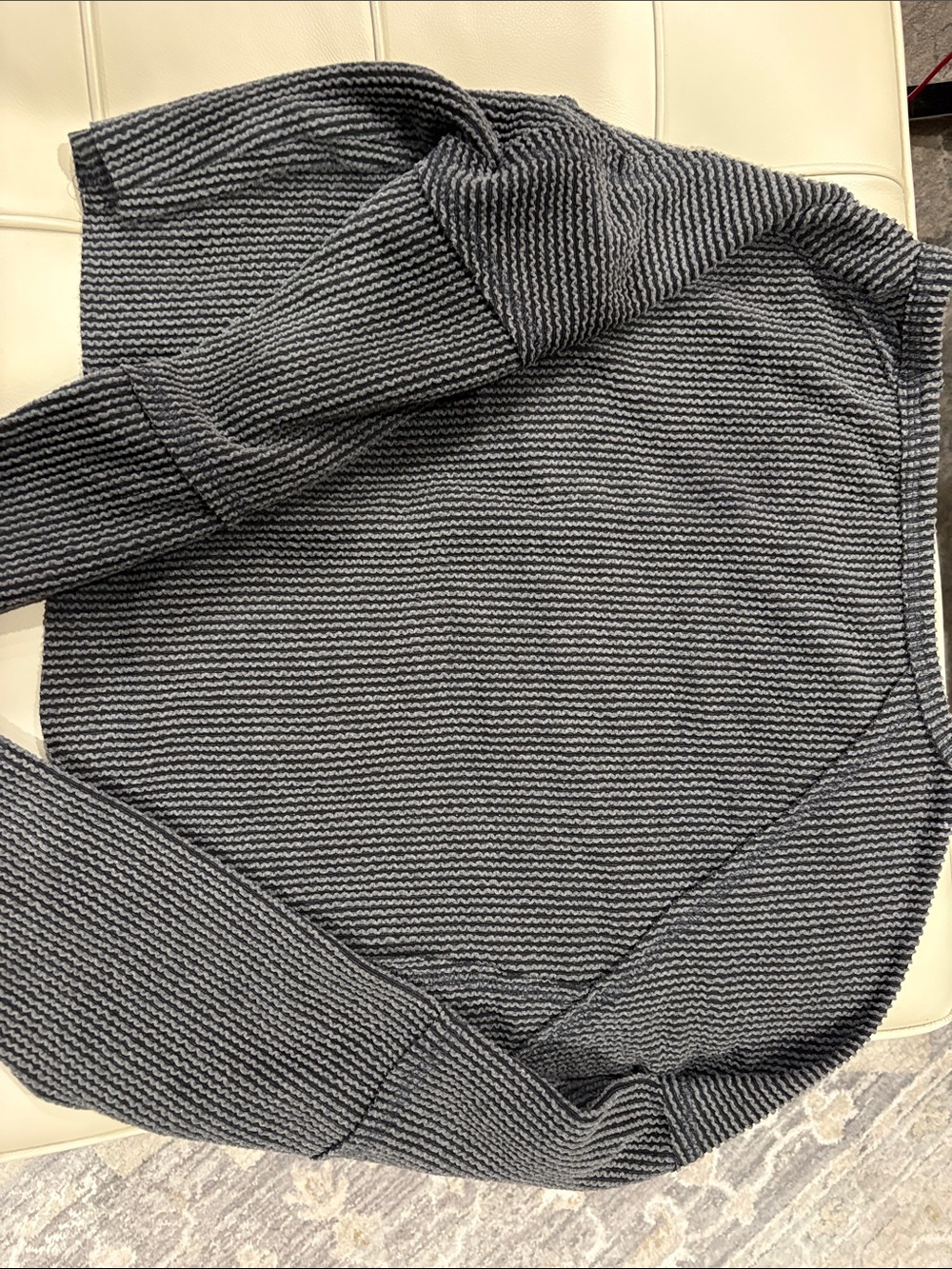 Altar'd State Charcoal Gray Textured Crewneck Sweater - Picture 4 of 4